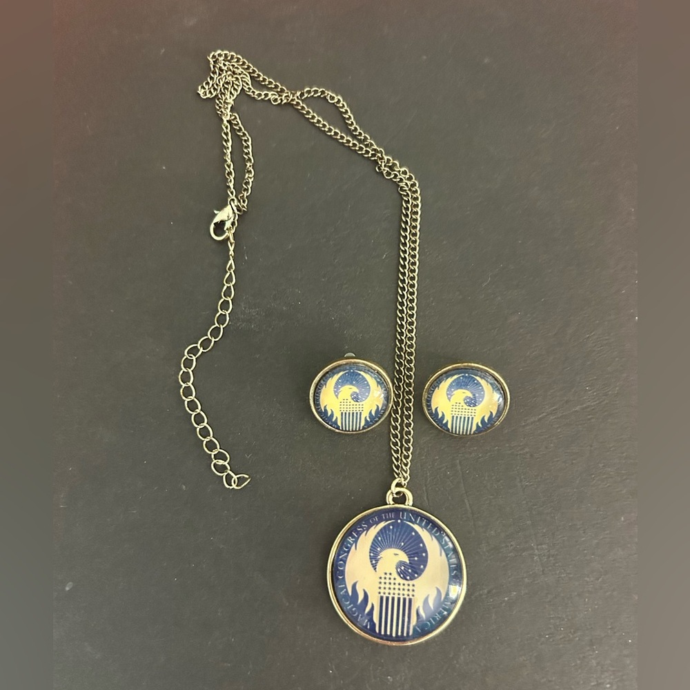 Harry Potter Fantastic beasts and where to find them MACUSA Necklace & Earrings